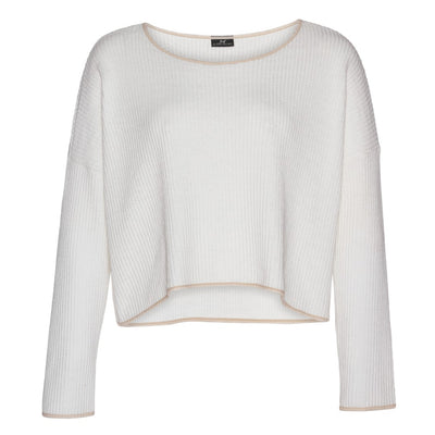 White knit sweater